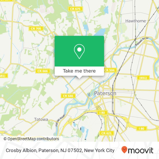 Crosby Albion, Paterson, NJ 07502 map