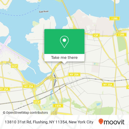 Mapa de 13810 31st Rd, Flushing, NY 11354