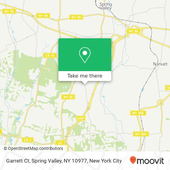 Garrett Ct, Spring Valley, NY 10977 map