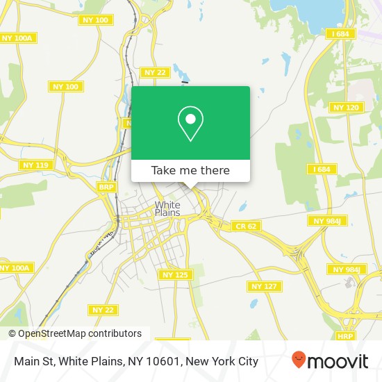 Main St, White Plains, NY 10601 map