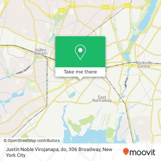 Justin Noble Virojanapa, do, 306 Broadway map