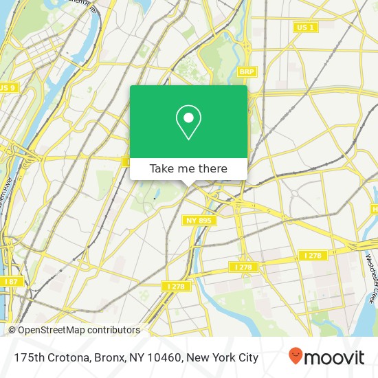 175th Crotona, Bronx, NY 10460 map
