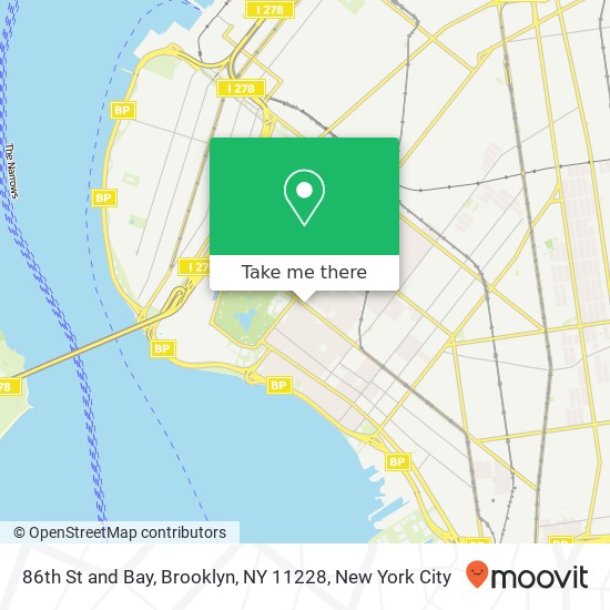 86th St and Bay, Brooklyn, NY 11228 map