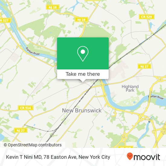 Kevin T Nini MD, 78 Easton Ave map