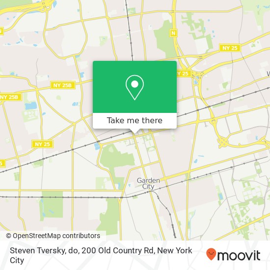 Steven Tversky, do, 200 Old Country Rd map