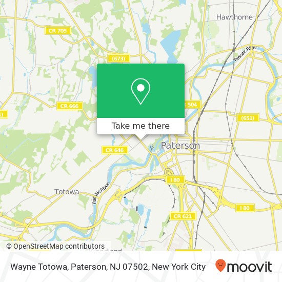 Wayne Totowa, Paterson, NJ 07502 map
