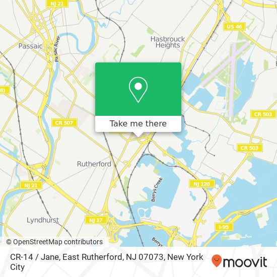 CR-14 / Jane, East Rutherford, NJ 07073 map