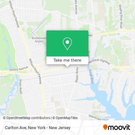 Carlton Ave map