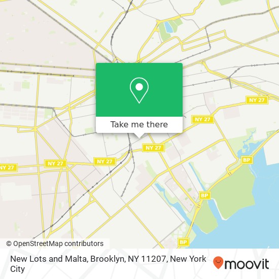 New Lots and Malta, Brooklyn, NY 11207 map