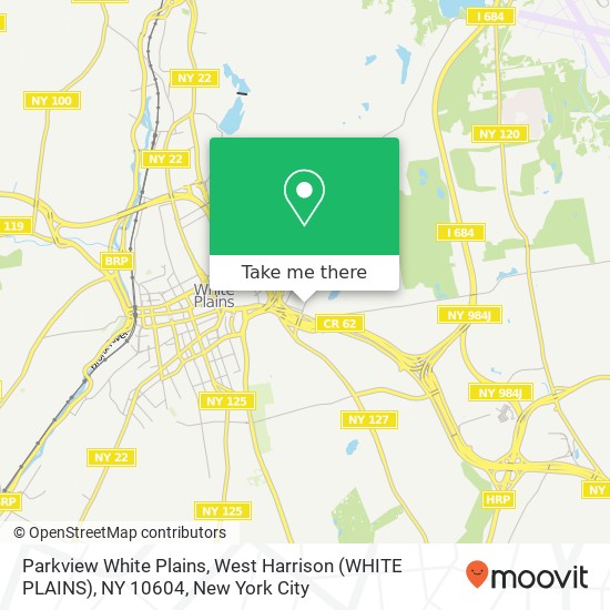 Mapa de Parkview White Plains, West Harrison (WHITE PLAINS), NY 10604