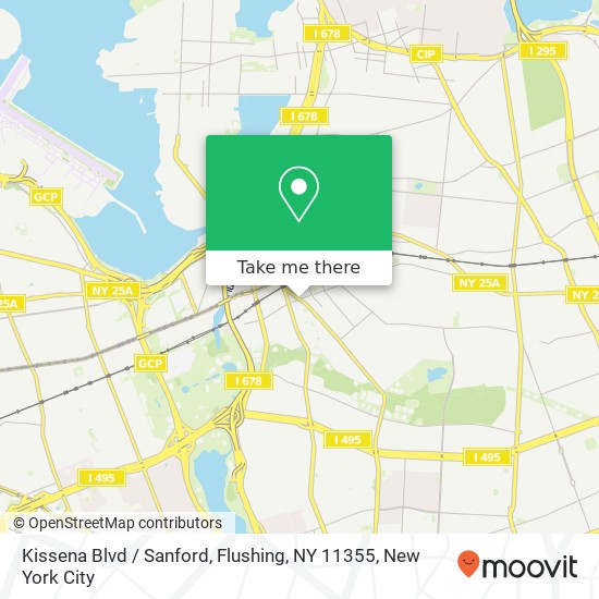 Mapa de Kissena Blvd / Sanford, Flushing, NY 11355