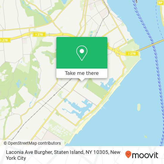 Laconia Ave Burgher, Staten Island, NY 10305 map