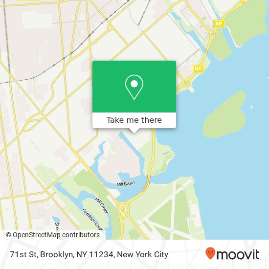 Mapa de 71st St, Brooklyn, NY 11234