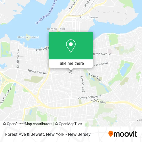 Forest Ave & Jewett map