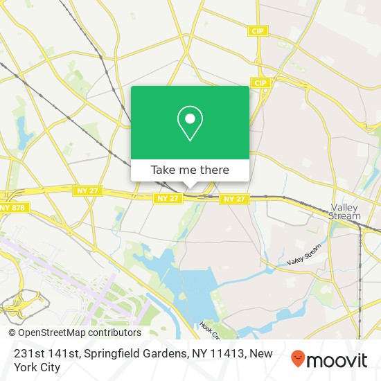 Mapa de 231st 141st, Springfield Gardens, NY 11413