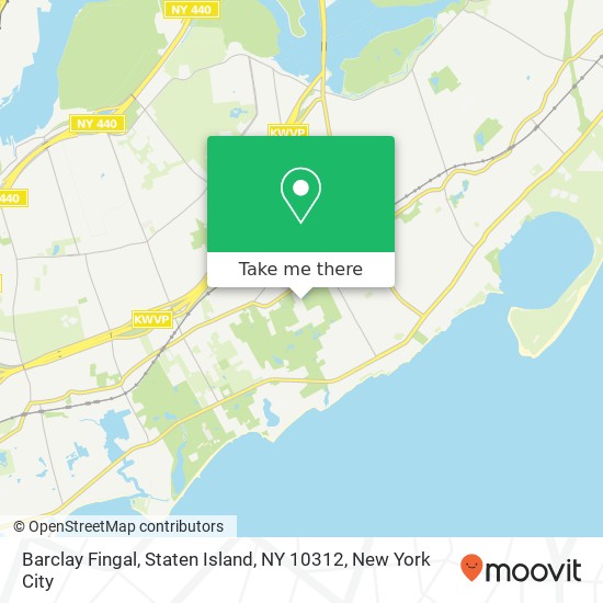 Mapa de Barclay Fingal, Staten Island, NY 10312