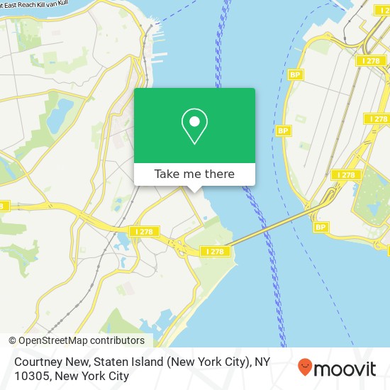 Courtney New, Staten Island (New York City), NY 10305 map
