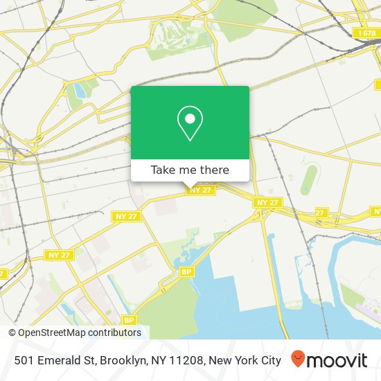 501 Emerald St, Brooklyn, NY 11208 map