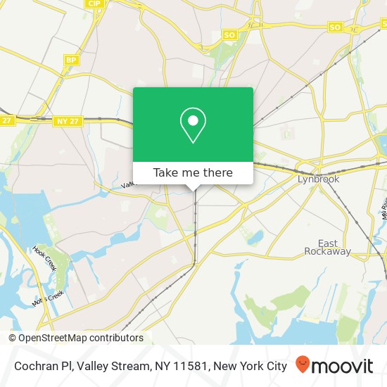 Mapa de Cochran Pl, Valley Stream, NY 11581