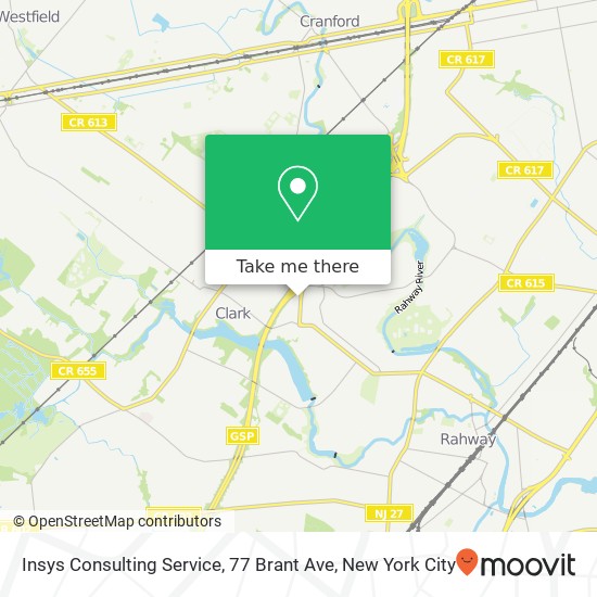 Mapa de Insys Consulting Service, 77 Brant Ave