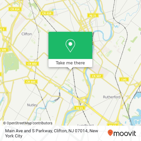 Main Ave and S Parkway, Clifton, NJ 07014 map