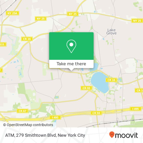 ATM, 279 Smithtown Blvd map