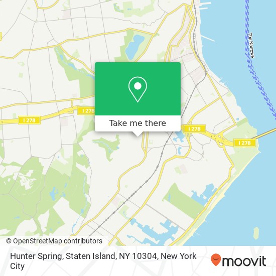 Mapa de Hunter Spring, Staten Island, NY 10304