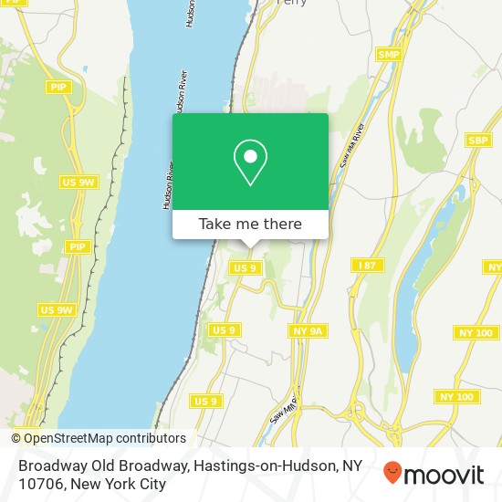 Mapa de Broadway Old Broadway, Hastings-on-Hudson, NY 10706