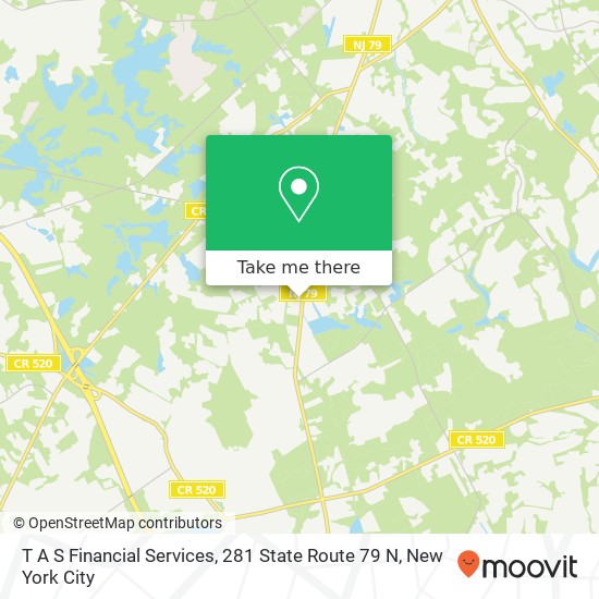 T A S Financial Services, 281 State Route 79 N map