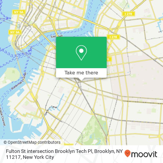 Mapa de Fulton St intersection Brooklyn Tech Pl, Brooklyn, NY 11217