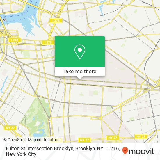 Mapa de Fulton St intersection Brooklyn, Brooklyn, NY 11216