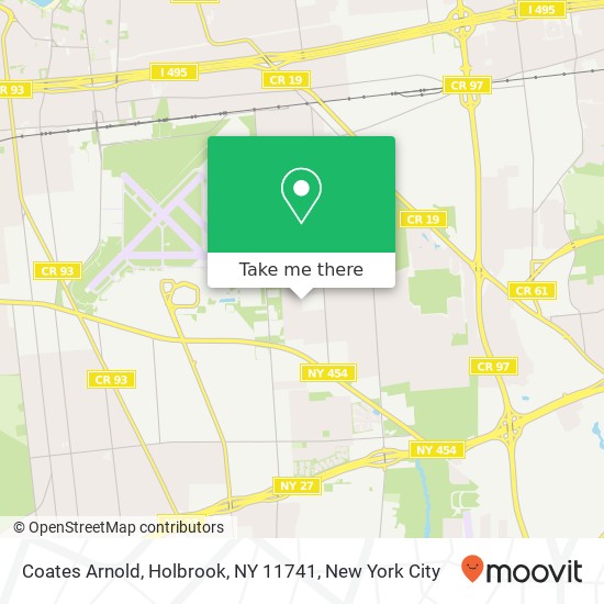 Mapa de Coates Arnold, Holbrook, NY 11741