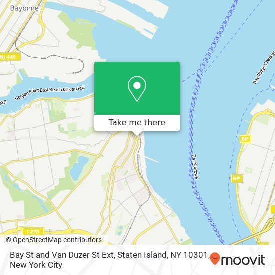 Mapa de Bay St and Van Duzer St Ext, Staten Island, NY 10301