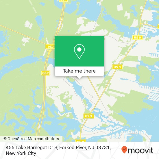 456 Lake Barnegat Dr S, Forked River, NJ 08731 map