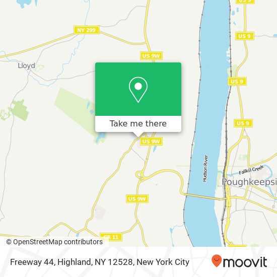 Mapa de Freeway 44, Highland, NY 12528