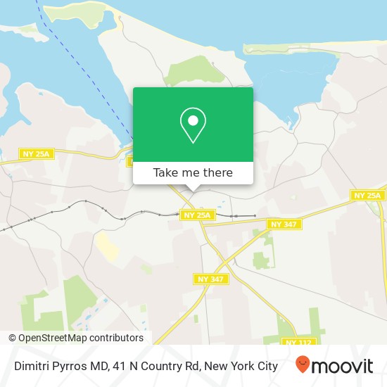 Mapa de Dimitri Pyrros MD, 41 N Country Rd