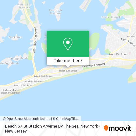 Beach 67 St Station Arverne By The Sea map