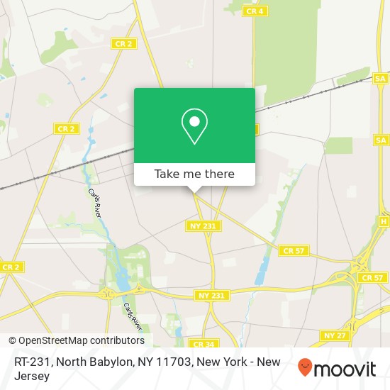 Mapa de RT-231, North Babylon, NY 11703