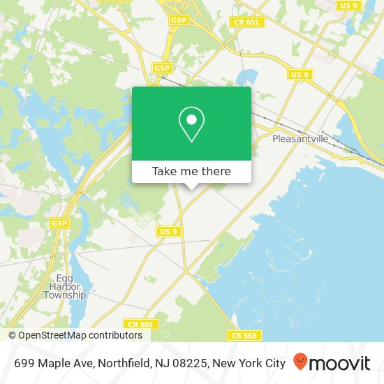 699 Maple Ave, Northfield, NJ 08225 map