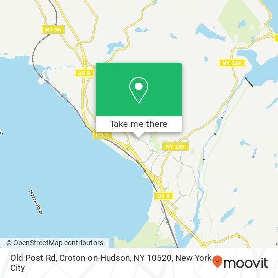 Mapa de Old Post Rd, Croton-on-Hudson, NY 10520