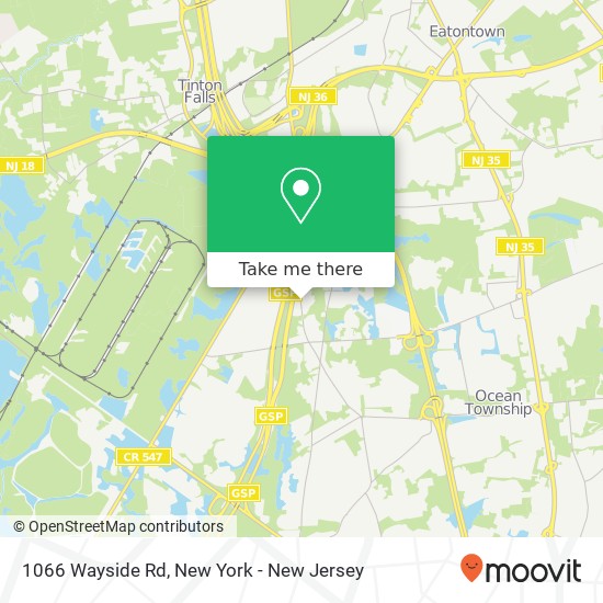 1066 Wayside Rd, Tinton Falls, NJ 07712 map