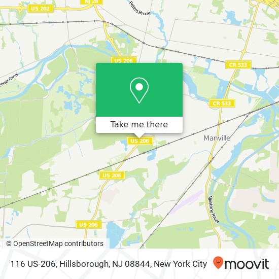 116 US-206, Hillsborough, NJ 08844 map