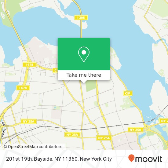 Mapa de 201st 19th, Bayside, NY 11360