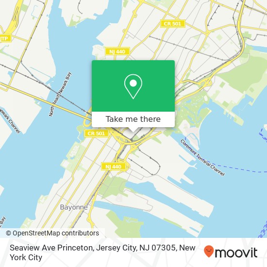 Seaview Ave Princeton, Jersey City, NJ 07305 map