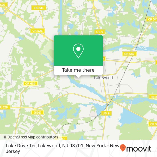 Lake Drive Ter, Lakewood, NJ 08701 map