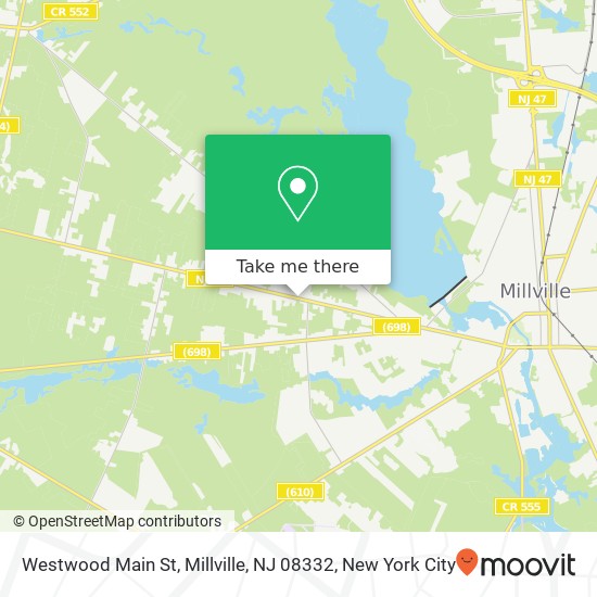 Mapa de Westwood Main St, Millville, NJ 08332