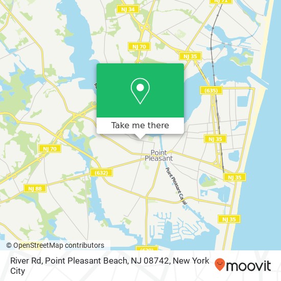 River Rd, Point Pleasant Beach, NJ 08742 map