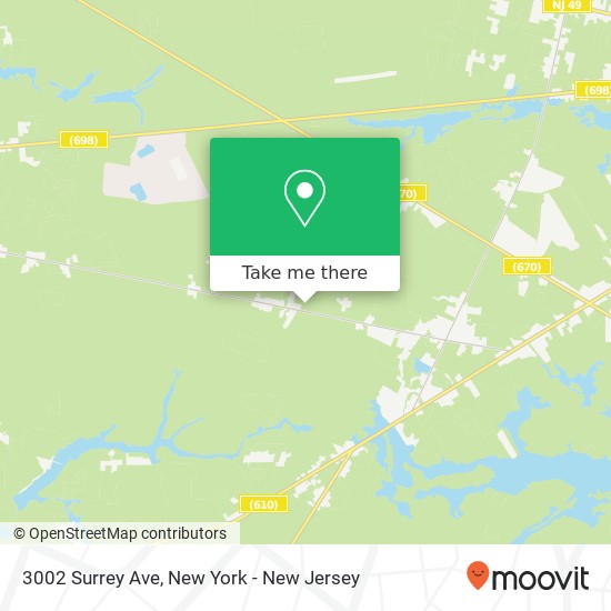 Mapa de 3002 Surrey Ave, Millville, NJ 08332