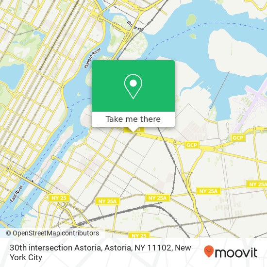 30th intersection Astoria, Astoria, NY 11102 map