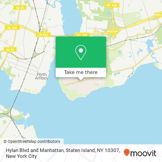 Mapa de Hylan Blvd and Manhattan, Staten Island, NY 10307